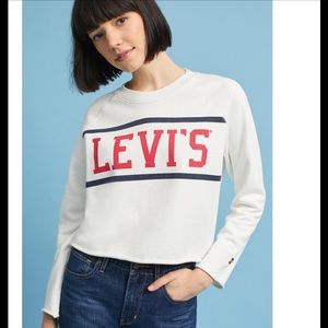 Levi's varsity fleece sweatshirt